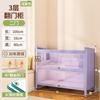 Librero de Acero con Puerta de Cristal Vitrina para Sala de Estar Estantería Estilo Antiguo Estante de Almacenamiento de Pie Estante de Almacenamiento de Pared Gabinete de Almacenamiento