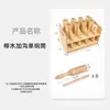 Caja de Madera para Guardar Instrumentos Musicales Orff Percusión Enseñanza Musical Sonajero para Niños Anillo de Tambor Tablero de Anillo Doble Enseñanza en Jardín de Infancia