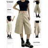 Calças cropped largas, leves, modeladoras e versáteis de perna larga para mulheres baixinhas, de cintura alta, que valorizam a silhueta, aumentam a altura e disfarçam as curvas, jeans de perna larga