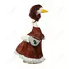 Peluca de Ganso, Peluca de Ganso para Porche, Peluca para Mascota, Set de Ganso Ondulado Estilo Pastoral, Sombrero de Paja, Babero, Disfraz de Fiesta
