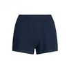 Shorts Básicos de Manga Curta com Gola Quadrada Cor Sólida Algodão Stretch em Estoque Novo Estilo Europeu e Americano Transfronteiriço