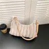 Bolso de Axila de Felpa, Nuevo Modelo Estilo Coreano, Bolso de Hombro de Gama Alta, Bolso Peludo Simple de Moda Otoño e Invierno, Bolso de Hombro Único para Mujer, Bolso Dumpling