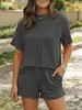 Productos de venta caliente 2026 Amazon Sitio Independiente Europeo y Americano Transfronterizo Verano Europeo y Americano Trajes Casuales de Costilla para Mujer