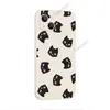 Estilo minimalista ins japonés y coreano pantalla completa gatito negro 18pro color sólido mate funda de teléfono iPhone 17 agujero de precisión cubierta protectora