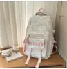 Mochilas de estilo coreano, modernas y estéticamente agradables para estudiantes de secundaria y preparatoria, con múltiples compartimentos, un diseño ligero y gran capacidad