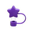Estrela de cinco pontas colorida 3D 10M plug de poeira chapéu de palha copo criativo DIY acessórios para canudo e-commerce transfronteiriço em estoque