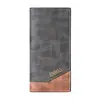 Nueva cartera larga con cremallera para hombre, cartera tipo clutch de negocios para jóvenes, multifuncional con compartimentos para tarjetas de identificación y monedas, cartera de cuero para hombre