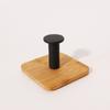 Gancho adhesivo de pared estilo nórdico creativo de madera maciza para ropa sin perforaciones de bambú para entrada de cocina y baño gancho adhesivo para abrigos y sombreros