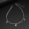 Collar de estrella de cinco puntas con espinas personalizado para hombre de hip hop europeo y americano, joyería para hombre, cadena de clavícula de nicho de alta calidad, joyería transfronteriza
