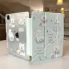Funda linda de cachorro Samoyedo adecuada para funda protectora de tableta iPad 5 air6/5/4Y plegable Pro linda mini7/6
