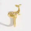 Venda Quente Transfronteiriça Criativo Nariz Clipe Nariz Ornamentos para Homens e Mulheres Europeu e Americano Cobre Incrustado Zircon Flor Amor Nariz Ornamentos Punção-livre Jóias