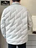 Chaqueta de Plumón para Hombre Tangkezher Otoño e Invierno con Cuello de Solapa, Moderna, Versátil, Holgada, Informal, Abrigo Cálido para Hombre Venta al por Mayor