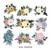 Nuevos Transfronterizos Más Vendidos Edición Completa Flor Estampado Térmico Estampado en Caliente Estación Internacional de Amazon Más Vendidos Flor Mariposa Pegatinas de Estampado