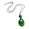 Collar de Agua de Acrílico Degradado con Cuerda de Cera Transfronterizo Europeo y Americano, Cadena para Suéter de Lujo Ligero de Gama Alta, Accesorio de Cuello Retro Moderno y Único