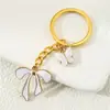 Pingente Novo de Primavera Cor de Doce Laço de Amor Flor Letra Pingente Chaveiro Transfronteiriço Dia dos Namorados