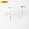 Estante de Almacenamiento de Cocina de Acero Inoxidable para Uso Doméstico, Soporte Extensible y Plegable para Tapas de Ollas con Drenaje