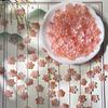 Atacado 10mm Estéreo Flor de Cerejeira Esmaltada Furo Médio Flor Pequena diy Grampo de Cabelo Artesanal Material para Penteado