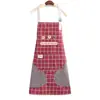 Delantal impermeable de fábrica, modelo simple, estilo coreano, para secarse las manos en la cocina, ajustable, delantal doméstico, venta al por mayor, imprimible