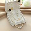 Moderna Cadena Larga Multicapa de 5 Caracteres Estilo Coreano Collar de Perlas Pequeñas Fragantes Elegantes Accesorios Versátiles en Stock