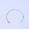 Cadena hecha a mano de acero inoxidable pulido, pulsera de moda simple, unisex, no se decolora, joyería versátil para DIY