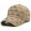Gorra de béisbol con letras perforadas para mujer, estilo coreano, a la moda, pequeña, combinable con todo, para exteriores, primavera y otoño