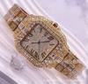 Reloj 2024 Nueva Versión Pin Azul Comercio Exterior Wish Aliexpress Modelo Popular con Diamantes Grandes y Cielo Estrellado Reloj de Hombre