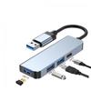 Hub USB Transfronterizo Hub 4 en 1 Uno a Cuatro 3.0 Divisor Tipo C para Laptop Expansión USB