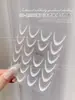 Arte de Unhas Gradiente Adesivos Franceses Ano Novo Novo High-End Versátil Sorriso Listra Adesivos Decorações de Unha Vestíveis
