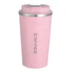 Taza de Café Inteligente Transfronteriza 304 Plástico Spray Acero Inoxidable Vacío Termo para Hombres y Mujeres Taza de Agua Portátil para Coche Taza de Regalo