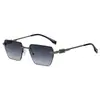 Gafas de Sol Metálicas Sin Marco Ps33205 para Hombre Tendencia Viaje Gafas de Sol con Protección Solar Venta al por Mayor Gafas de Sol Protección UV400