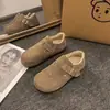 Zapatos de moda tipo Birkenstock para mujer, con forro de felpa, completamente cerrados, moda otoño/invierno 2026, versátiles zapatos nuevos de algodón tipo slip-on, zapatos tipo Birkenstock para mujer