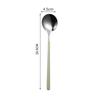 Cuchara coreana de acero inoxidable 304, cuchara de mango largo, cuchara para bibimbap, cuchara para helado, cuchara de postre, acero inoxidable, alto valor de color