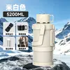 Hervidor aislado de gran capacidad de acero inoxidable 316, hervidor para mantener el frío montado en coche para exteriores, portátil con correa, adecuado para sitio de construcción y viaje, taza de agua aislada