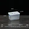 Caja de Conservación Transparente de Plástico Rectangular Caja de Almacenamiento para Refrigerador con Tapa Caja de Almacenamiento de Cocina de Grado Alimenticio Gran Capacidad