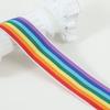 Cinta a Rayas con Bordes Festoneados Intercoloridos en Stock, Accesorios de Ropa de Alta Gama para Camisas de Hombre y Mujer, Accesorios para Zapatos y Sombreros, Accesorios para Ropa y Pantalones, Cinta Tejida