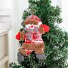 Decorações de Natal Transfronteiriças Estatueta do Papai Noel e Rena Enfeite Pendurado Vitrine Estilo Americano Decoração de Pendurar na Porta Adereços