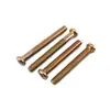 Tornillos M6M8 de cabeza plana redonda con cabeza hexagonal para cama de bebé infantil, tornillos para muebles, pernos de color zinc, suministro directo de fábrica