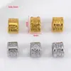 Acero Inoxidable 304 Cuentas de Barril de Agujero Grande con Patrón Nubes Auspiciosas Cuentas Sueltas Cuentas de Hilo Pulsera DIY Collar Pulsera Cuentas Espaciadoras Accesorios de Joyería