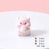 Enfeites de Mesa de Escritório Porquinho Cozinhador Cartoon Comilão Artesanal DIY Estéreo Tendência Boneca Surpresa Casa de Bonecas Animais Pequenos