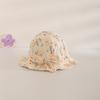 Sombrero de bebé primavera nuevo lindo lazo flor sombrero de pescador caricatura super lindo conejita sombrero para el sol