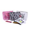 Estojo de lápis de lona em branco transfronteiriço da Amazon personalizado de grande capacidade bolsa de papelaria para estudantes zíper de lona bolsa de cosméticos atacado