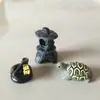 Perro Cerdo Dibujos Animados Animal Tres Piezas Muñeca Creativo Micro Paisaje Resina Adorno Manualidades Bonsái Mini