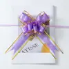Cintas Florales Tiradas a Mano con Bordes Dorados, Patrón de Corteza de Árbol, Organza, Decoraciones de Mariposas para Boda, RV, Decoración de Escaleras, Envoltura de Regalos de Navidad