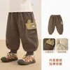 Pantalones Gruesos Forrados de Polar Kaka Panda para Niños Pantalones de Chándal Calientes Ropa de Invierno para Niñas Pantalones Largos de Invierno Pantalones para Bebés y Niños