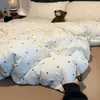 Algodón Puro de Grado A Hilo de Doble Capa Grado Materno e Infantil Juego de Ropa de Cama de Cuatro Piezas Sábana de Cama con Dibujos Animados Estilo de Dibujos Animados Estilo Pequeño Aroma