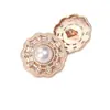 Botones Metálicos con Puntos de Perla y Diamante Cosidos a Mano, Botones de Moda y Exquisitos para Ropa Exterior de Lana, Trajes, Cortavientos, Botones