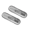 Bloques Reflectantes Plateados Delanteros Izquierdo y Derecho Tiras Reflectantes Decorativas de Advertencia Accesorios de Repuesto para Patinete Eléctrico Xiaomi Mi 5 Plus