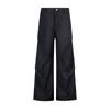 Pantalones Casuales de Estilo Americano High Street de Corte Limpio con Sentido de Diseño Plisado, Marca de Tendencia, Pierna Recta Micro Ancha, Estilo Mop