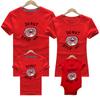 Venta al por mayor Ropa nueva de algodón peinado para padres e hijos Manga corta Ropa de verano Decoración para el hogar Camiseta de manga corta para parejas Ropa para actividades logo