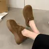 Zapatos Birkenstock de plataforma con suela gruesa para aumentar la altura para mujer, nuevos mocasines slip-on retro de otoño 2026 para personas menudas